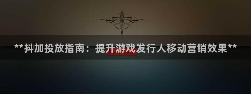 新城平台负责人是谁：**抖加投放指南：提升游戏发行人移动营销效果**